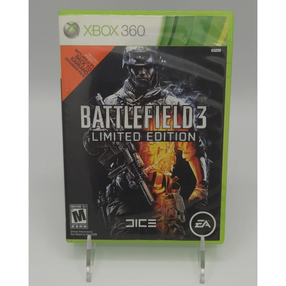 Battlefield 3 Limited Edition - Xbox 360 - 2-Disc Set & Case - Tested - EA